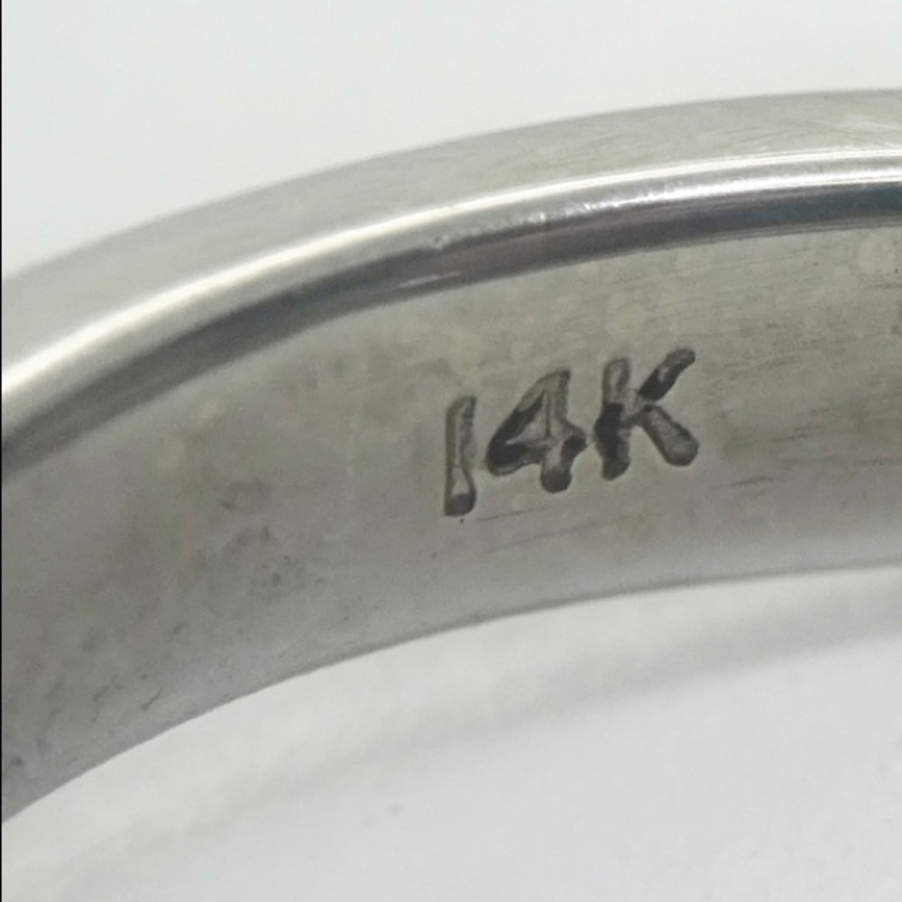 New Mojssanite Diamond 14k White Gold 1 CT Round Cut Ring - Picture 16 of 16